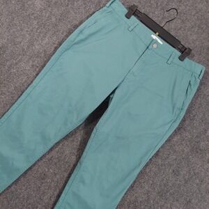 Spoke Pants Mens 36x32 Green Heroes Chino Khakis Tapered Leg Casual Business